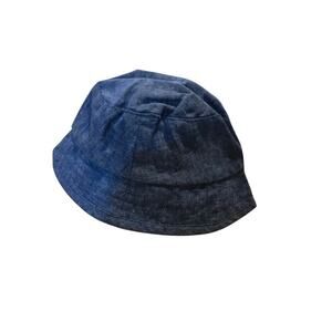 Janie and jack hat baby soze 0 to 3 months blue linen blend anchor bucket hat